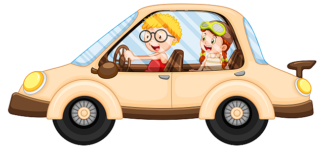 Anfahrt zum Museum Bild eines Autos